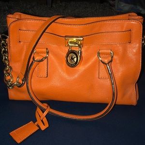 Michael Kors Orange Small Tote Bag